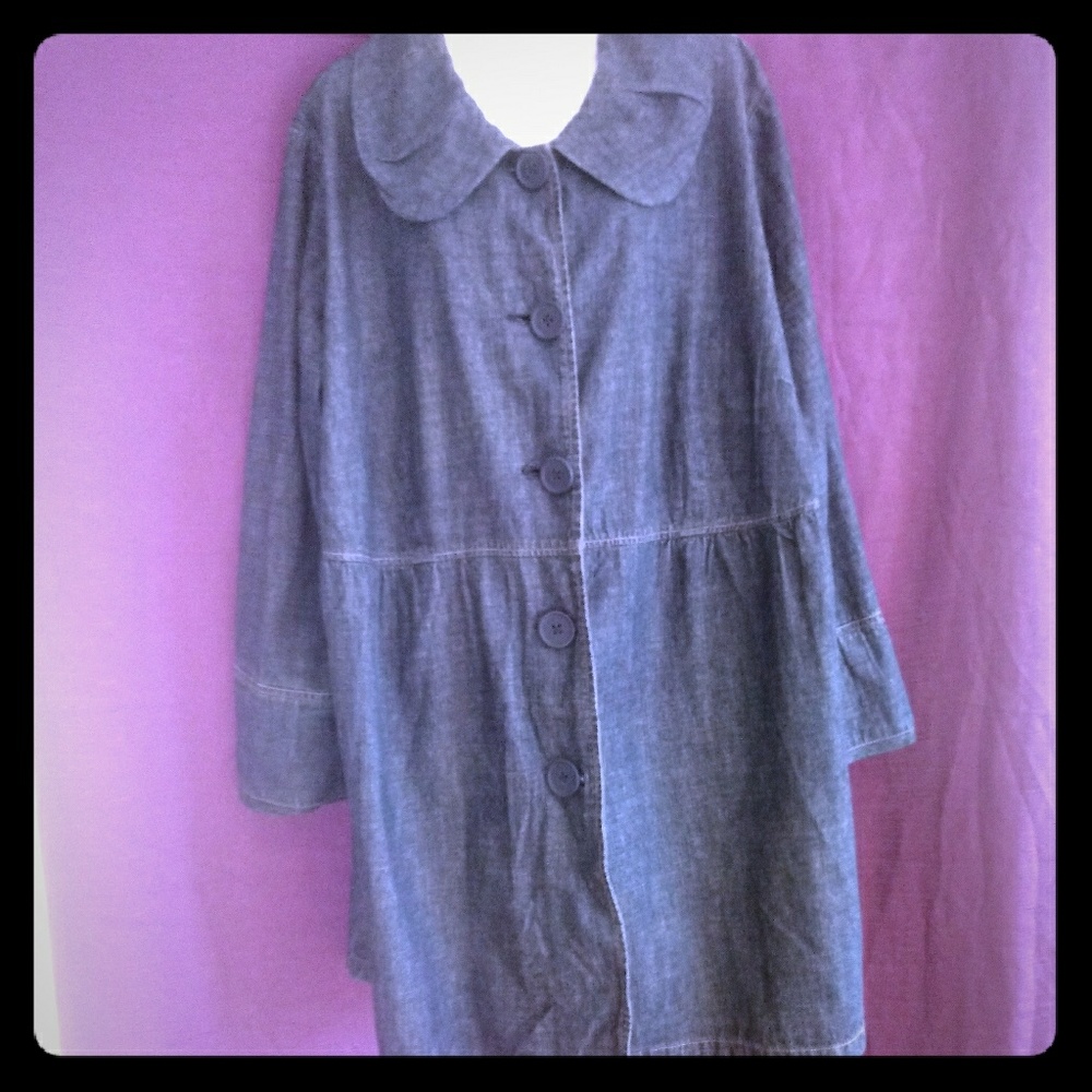 Woman's Ashley Stewart's Blue Denim Blubble Dress